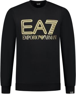 EA7 Graphic Neon Sweater Heren zwart - goud - L