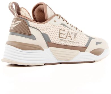 EA7 Heren Ace Runner Chunky Sneakers - maat EU 41 Beige