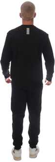 EA7 Heren Emporio Armani EA7 Core Identity Trainingspak in katoenmix, zwart