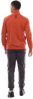 EA7 Heren Emporio Armani EA7 Logo Trainingspak in Oranje - S