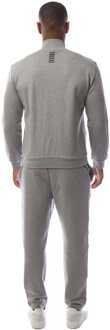 EA7 Heren Emporio Armani EA7 Trainingspak met volledige rits in grijs - XL