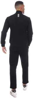 EA7 Heren Emporio Armani EA7 Trainingspak met volledige rits in zwart - maat