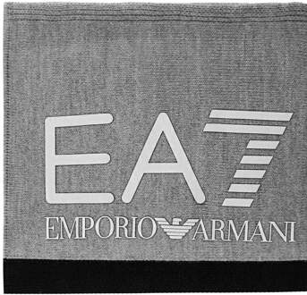 EA7 herensjaal met origineel logo in reliëf Grijs - One Size