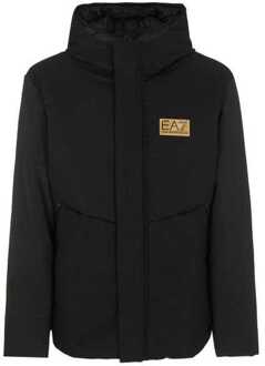 EA7 Jas jacket w23 i zwart Goud - L