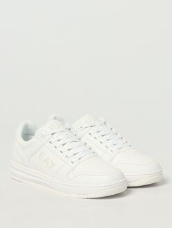 EA7 Leren Lage Sneakers Wit