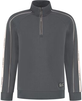 EA7 Logo Series Half-Zip Sweater Heren - M
