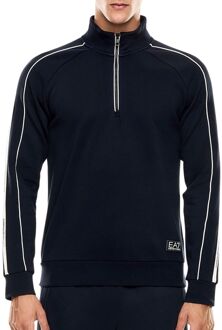EA7 Logo Series Half-Zip Sweater Heren - M