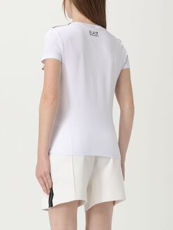 EA7 Ronde Hals Korte Mouwen T-shirt Wit