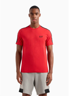 EA7 T-shirt s24 salsa Rood - XL