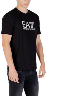 EA7 T-shirts men t-shirt - maat S Zwart