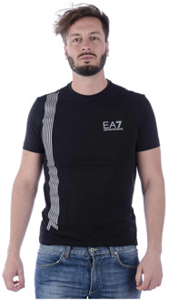 EA7 Train 7 Lines  Sportshirt casual - Maat S  - Mannen - zwart/zilver