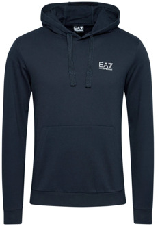 EA7 Train Core ID Hoodie Heren donker blauw - wit - M