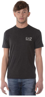 EA7 Train Core ID T-shirt Heren Sportshirt casual - Maat L  - Mannen - grijs/zilver
