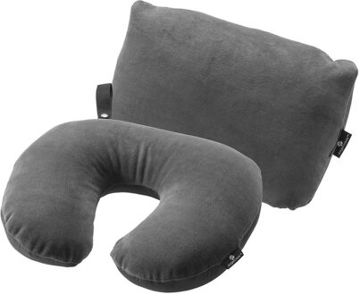 Eagle Creek 2-In-1 Travel nekkussen black Zwart - H 27.5 x B 34 x D 10 cm