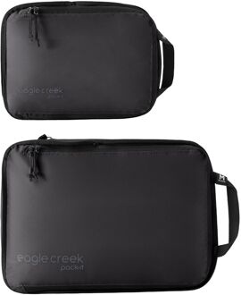 Eagle Creek Pack-It Isolate Compression Cube Set S/M black Zwart - H 36 x B 25 x D 8 cm