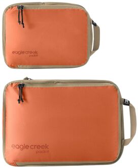 Eagle Creek Pack-It Isolate Compression Cube Set S/M mandarin Oranje - H 36 x B 25 x D 8 cm