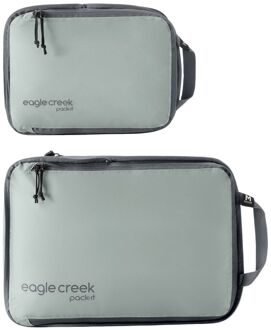 Eagle Creek Pack-It Isolate Compression Cube Set S/M storm grey Grijs - H 36 x B 25 x D 8 cm