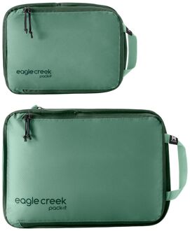 Eagle Creek Pack-It Isolate Compression Cube Set S/M willow Groen - H 36 x B 25 x D 8 cm