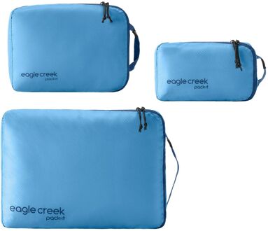 Eagle Creek Pack-It Isolate Cube Set XS/S/M blue dawn Blauw - H 36 x B 25 x D 8 cm