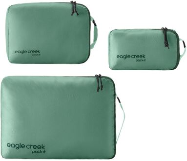 Eagle Creek Pack-It Isolate Cube Set XS/S/M willow Groen - H 36 x B 25 x D 8 cm