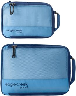 Eagle Creek Pack-It Reveal Compression Cube Set S/M blue dawn Blauw - H 35 x B 25 x D 8 cm