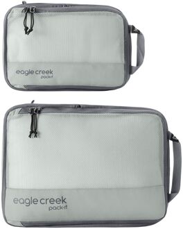 Eagle Creek Pack-It Reveal Compression Cube Set S/M storm grey Grijs - H 35 x B 25 x D 8 cm