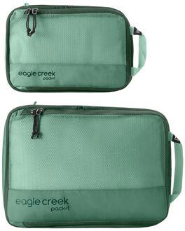 Eagle Creek Pack-It Reveal Compression Cube Set S/M willow Groen - H 35 x B 25 x D 8 cm