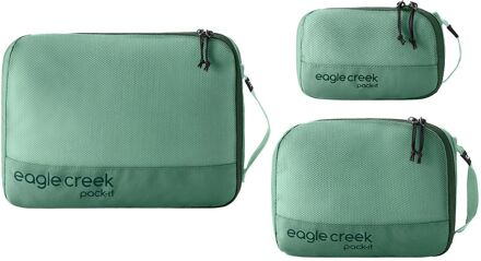Eagle Creek Pack-It Reveal Cube Set XS/S/M willow Groen - H 25 x B 36 x D 8 cm