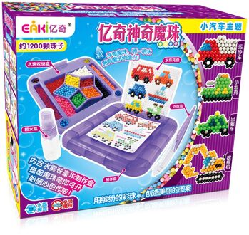 Eaki 3D Magic Sticky Kids Kralen Puzzel Speelgoed Aqua Set Kralen Educatief Diy Ambachten Voor Meisje