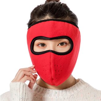 Earcuffs Winter Warm Gezicht Cover Full Face Cover Winddicht Ski Gezicht Die Oor Warmer Ademend Voor Outdoor Earcuffs DJA88 Rood