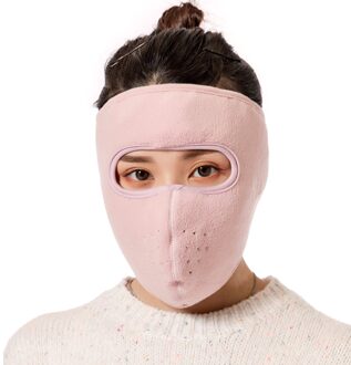 Earcuffs Winter Warm Gezicht Cover Full Face Cover Winddicht Ski Gezicht Die Oor Warmer Ademend Voor Outdoor Earcuffs DJA88 roze