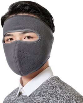Earcuffs Winter Warm Gezicht Cover Full Face Cover Winddicht Ski Gezicht Die Oor Warmer Ademend Voor Outdoor Earcuffs H-beste donker grijs