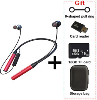 EARDECO 180-uurs uithoudingsvermogen Bluetooth-hoofdtelefoon Bass Draadloze hoofdtelefoon met microfoon Stereo nekband Koptelefoon Sportheadset TF-kaart GRIJS