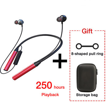 EARDECO 180-uurs uithoudingsvermogen Bluetooth-hoofdtelefoon Bass Draadloze hoofdtelefoon met microfoon Stereo nekband Koptelefoon Sportheadset TF-kaart Ivoor