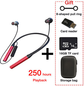 EARDECO 180-uurs uithoudingsvermogen Bluetooth-hoofdtelefoon Bass Draadloze hoofdtelefoon met microfoon Stereo nekband Koptelefoon Sportheadset TF-kaart leger groen