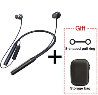 EARDECO 180-uurs uithoudingsvermogen Bluetooth-hoofdtelefoon Bass Draadloze hoofdtelefoon met microfoon Stereo nekband Koptelefoon Sportheadset TF-kaart zwart