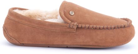 Earlwood Suede Heren Pantoffels - Cognac - Maat 45