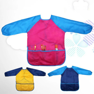Early Learning Children'S Drawing Apron Kid Painting Protection Antifouling Smock Anti-Pollution Reverse Wear Waterproof Cover