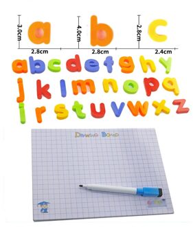 Early Learning Kleurrijke Magnetische Onderwijs Letters Cijfers Magneten Alfabet Met Pen Tekentafel Voor Kinderen 1 Set 2