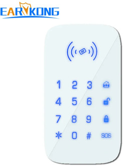 Earykong 433MHz Wireless keyboard Touch pad only for PG103 / W2B / W123 / G4 wifi gsm alarm system Support RFID Card