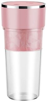 EAS-400Ml Draagbare Elektrische Fruit Juicer Usb Oplaadbare Smoothie Blender Machine Mini Fruit Mixer Cup Keuken Mixer roze