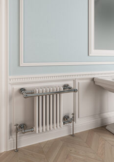 Eastbrook Coln klassieke designradiator met handdoekdrager 510 x 680 chroom