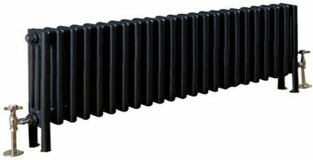 Eastbrook Design radiator horizontaal 2 kolom staal mat antraciet 30x137,3cm 1067 watt - Eastbrook Rivassa