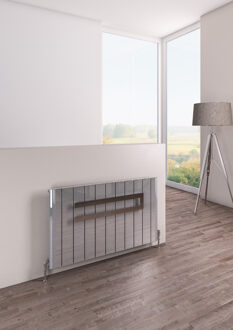 Eastbrook Design radiator horizontaal aluminium Gepolijst aluminium 60x123cm1400 watt- Eastbrook Peretti