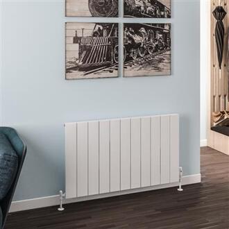 Eastbrook Design radiator horizontaal aluminium mat wit 60x104cm 1221 watt  - Rosano