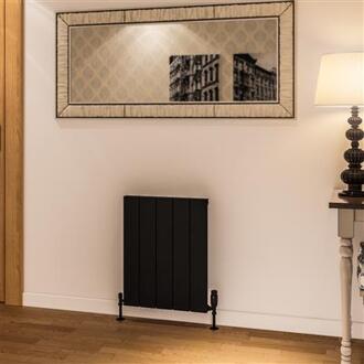 Eastbrook Design radiator horizontaal aluminium mat zwart 60x47cm 555 watt - Rosano