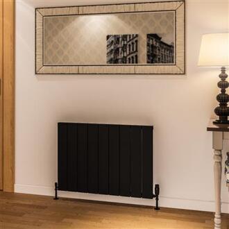 Eastbrook Design radiator horizontaal aluminium mat zwart 60x85cm 999 watt  - Rosano