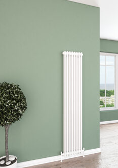 Eastbrook Design radiator verticaal 2 kolom staal wit 180x38,3cm 1245 watt - Eastbrook Rivassa