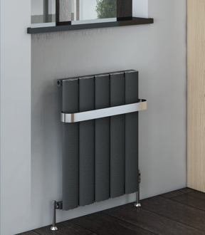 Eastbrook Design radiator verticaal aluminium mat antraciet 180x37,5cm1078 watt- Eastbrook Malmesbury