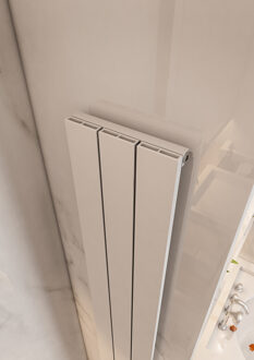 Eastbrook Design radiator verticaal aluminium mat wit 180x28cm865 watt- Eastbrook Charlton